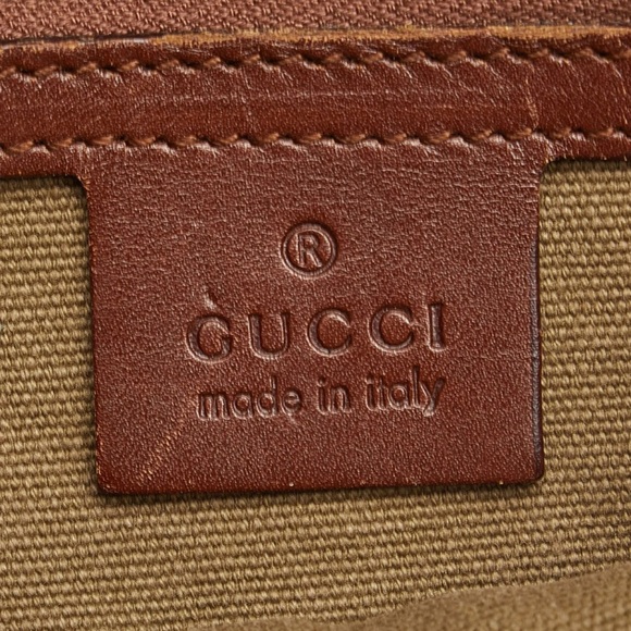 Gucci Pre-Owned
2000-2015 Bamboo line braided-trimming canvas handbag - Picture 10 of 15